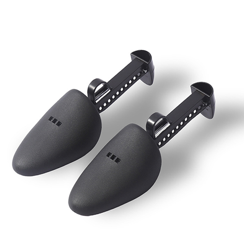 High  1 Pair Plastic Shoe Tree Shaper Shapes Stretcher Adjustable For Women Men Unisex  Black